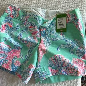 Lilly Pulitzer shorts minty fresh